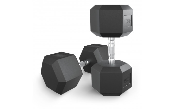 Гантель гексагональная UNIX Fit обрезиненная 45 кг / шт. Гантель гексагональная UNIX Fit обрезиненная 45 кг / шт.