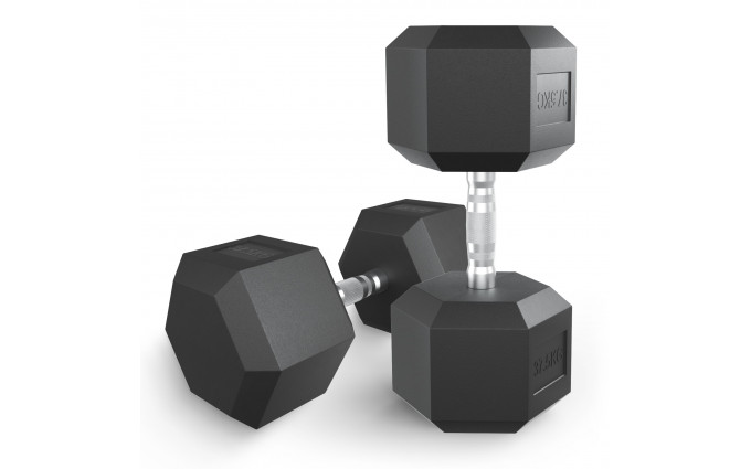 Гантель гексагональная UNIX Fit обрезиненная 37,5 кг / шт. Гантель гексагональная UNIX Fit обрезиненная 37,5 кг / шт.