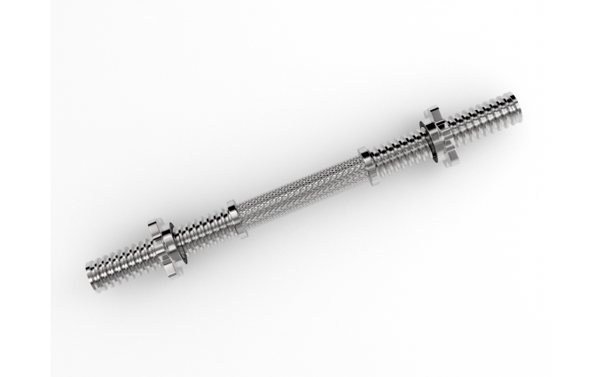 Гриф гантельный 410 мм хром 25 мм Гриф гантельный 410 мм хром 25 мм